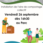 Installation aire de compostage collectif