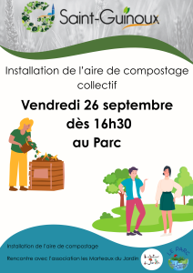 Installation aire de compostage collectif