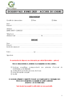 Dossier Pass jeunes 2025 – accueil de loisirs