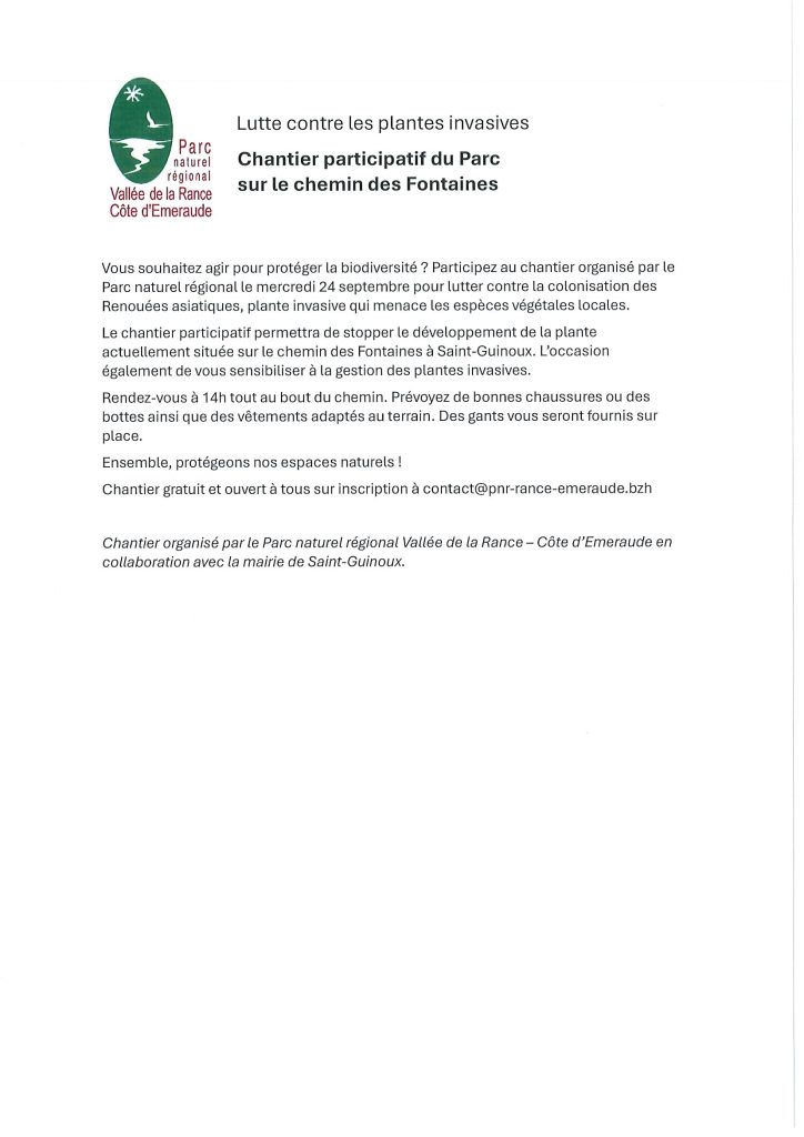 Lutte contre les plantes invasives